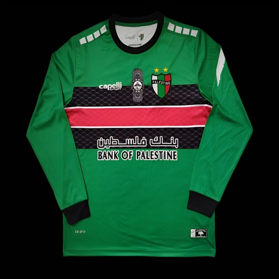 Retro 22/23 Palestino CD Green Long Sleeve Jersey