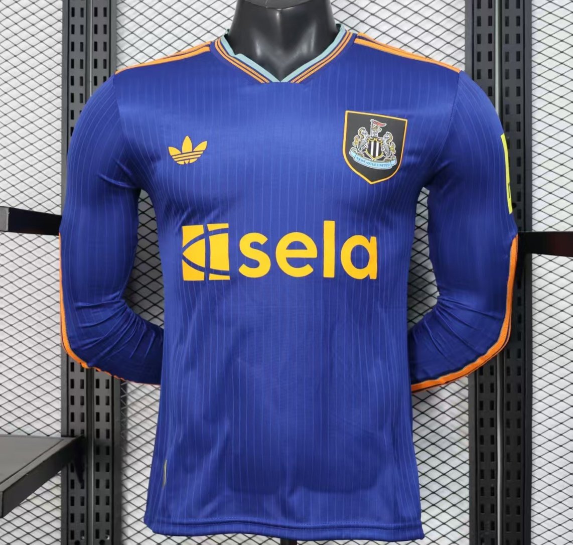 Player Version 25/26 Newcastle United Third Blue Long Sleeve Jersey
