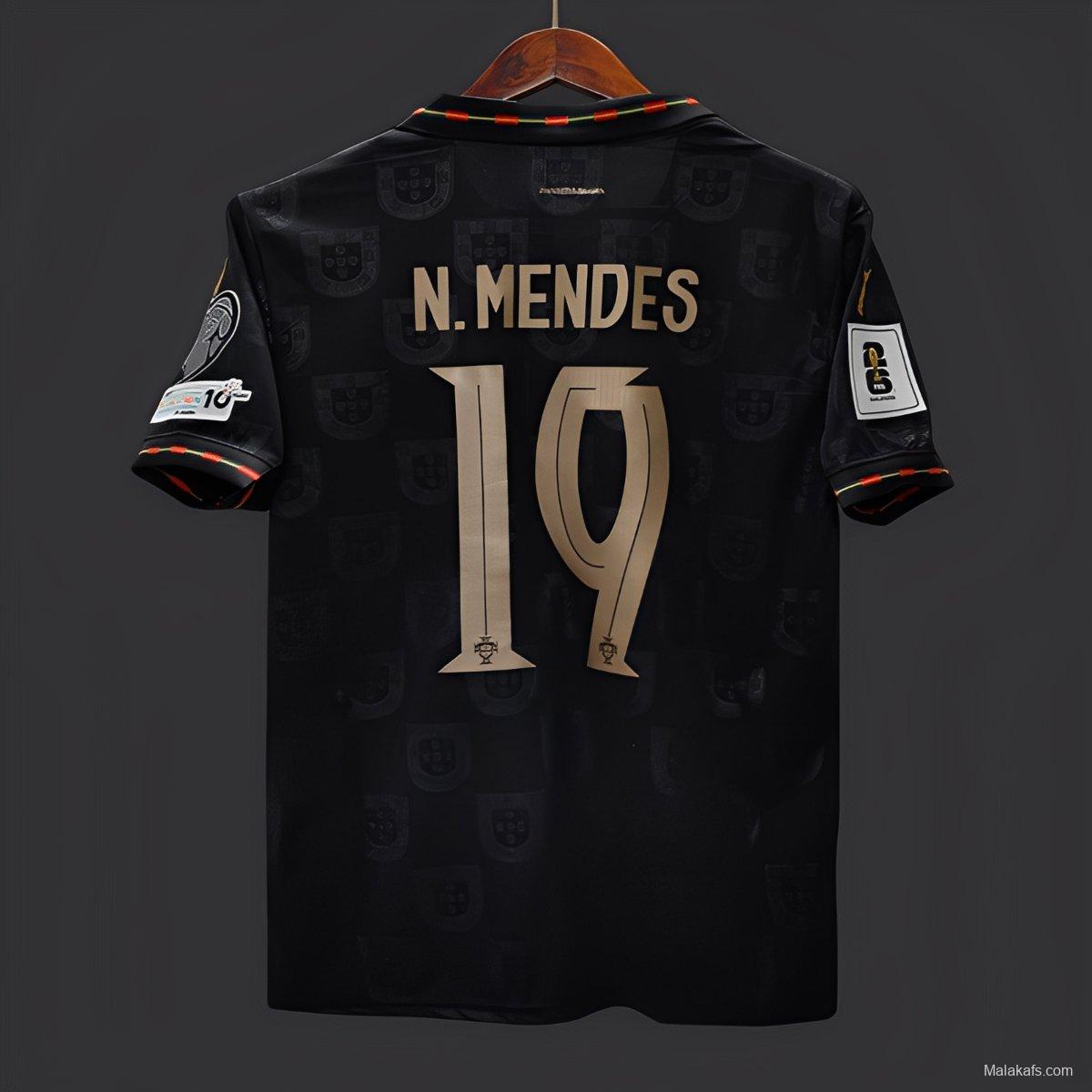 2026 Portugal WCQ Black Out Special Portugal VS ARMENIA Jersey With Full Patches