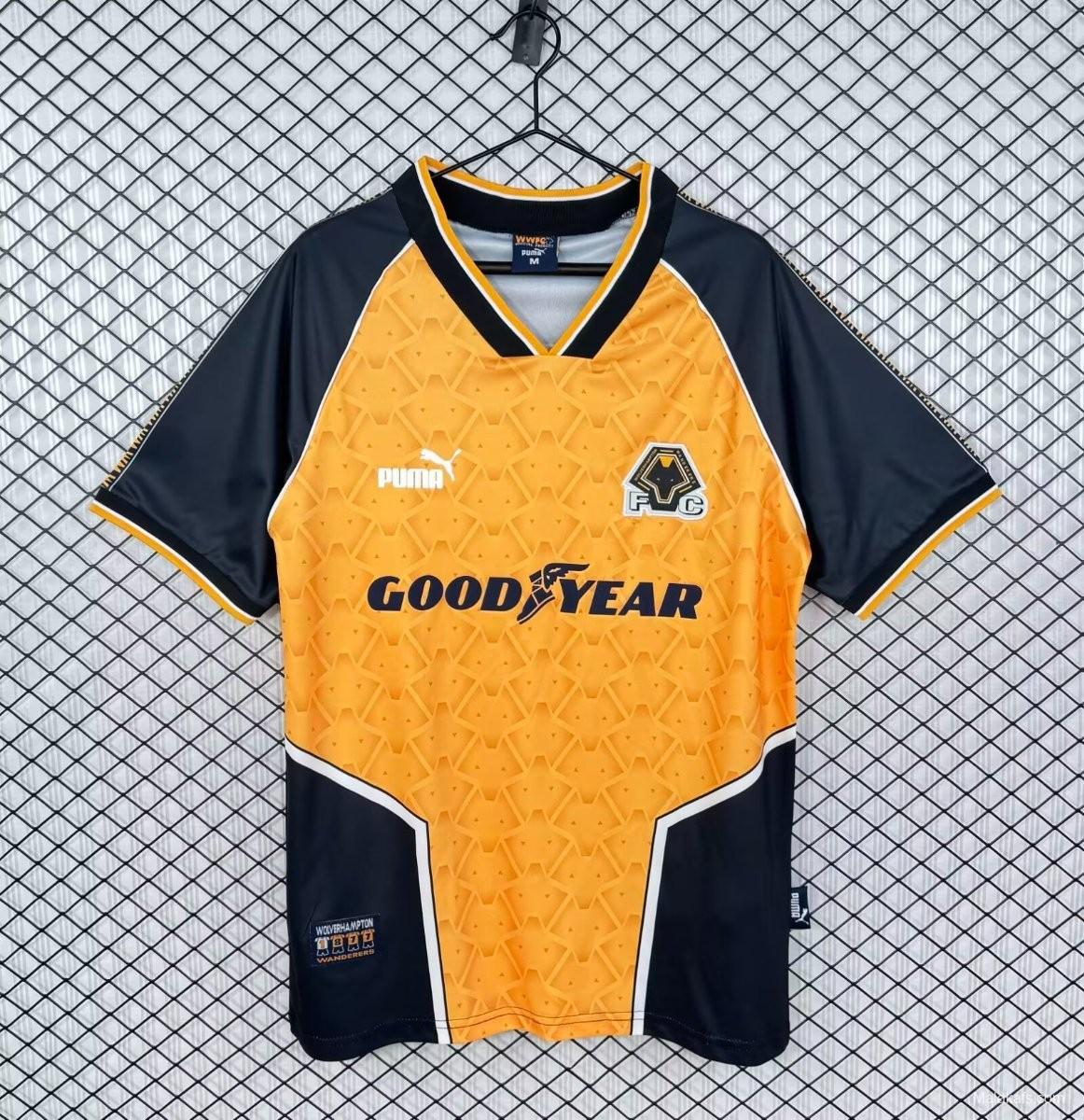 Retro 96/98 Wolverhampton Wanderers Home Jersey