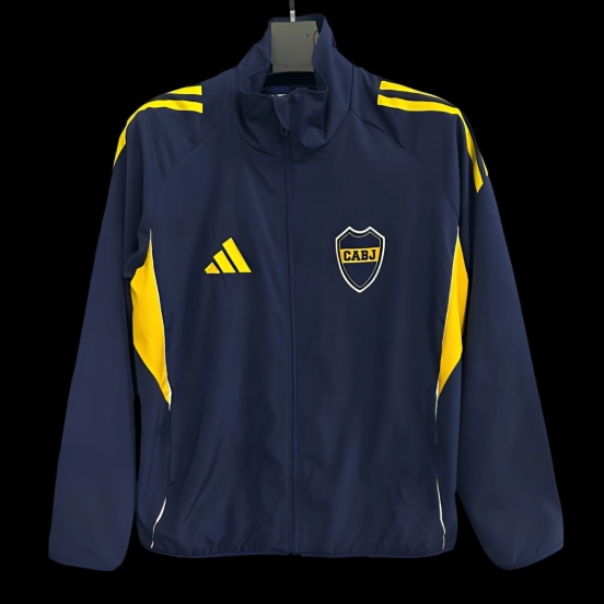 25/26 Boca Juniors Navy Full Zipper Windbreaker