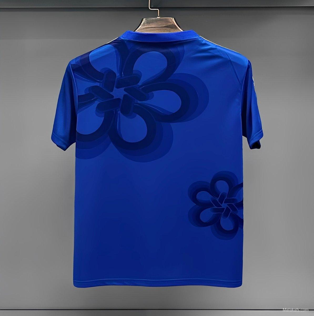 25/26 Manchester United Cultural Story Blue Chinese Lucky Knot Jersey