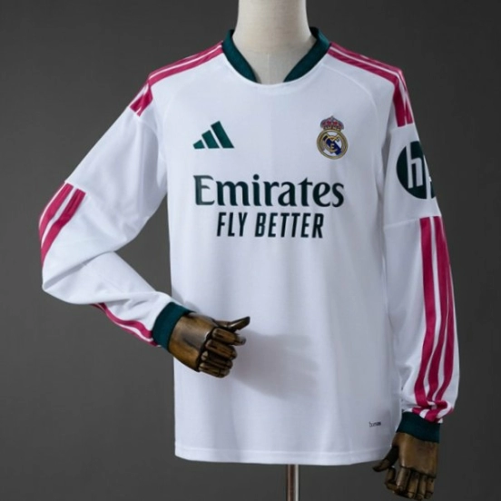 26/27 Real Madrid Home Long Sleeve Jersey