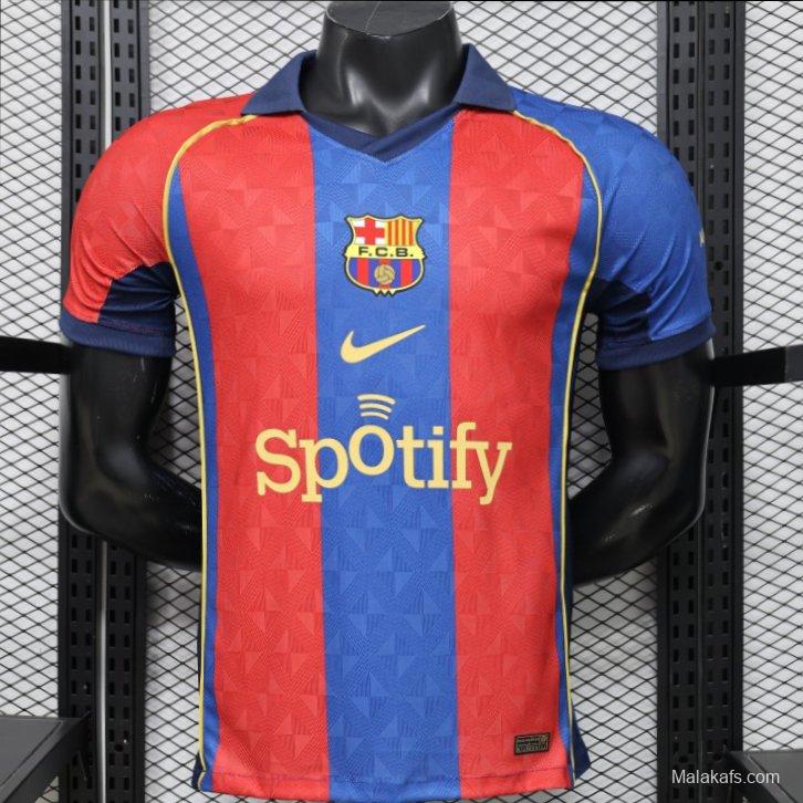 Player Version 26/27 FC Barcelona Home Red Blue  Stripe Jersey
