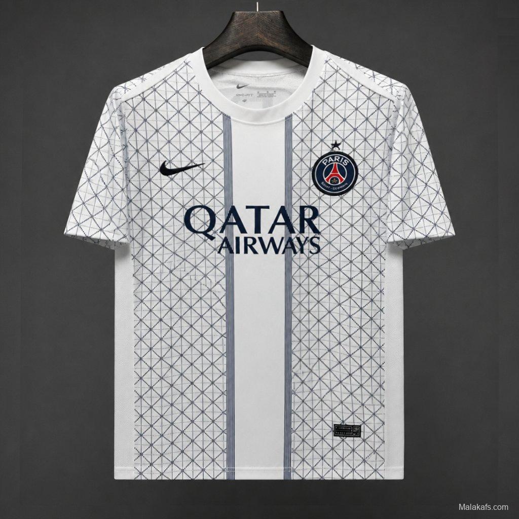 25/26 PSG Paris Saint-Germain Academy Pro Eiffel Tower Lattice Pattern Pre-Match Jersey
