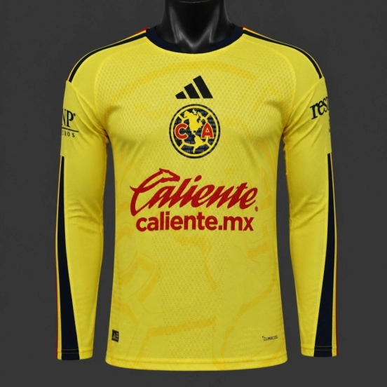 Player Version 26/27 Club America Home Long Sleeve Jersey