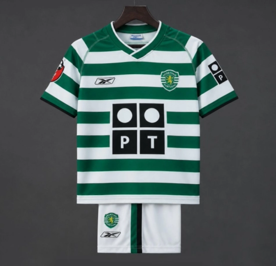 Retro Kids 03/04 Sporting CP Home Jersey