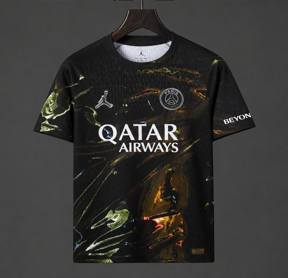 25/26 PSG Jordan Night Edition Jersey With Paris 75 Labubu Printing