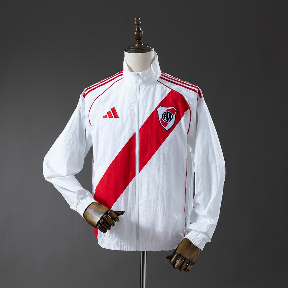 25/26 River Plate White Windbreaker