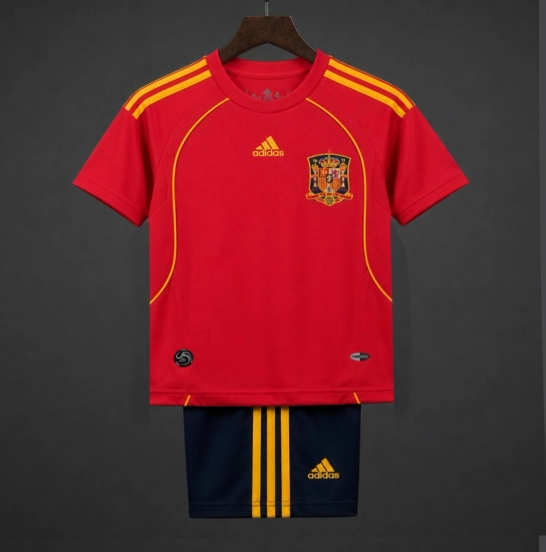 Retro Kids 2008 Spain Home Jersey