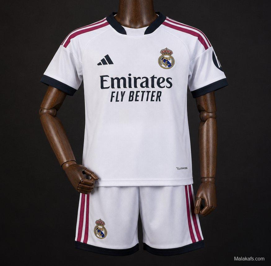 26/27 Kids Real Madrid Home Jersey