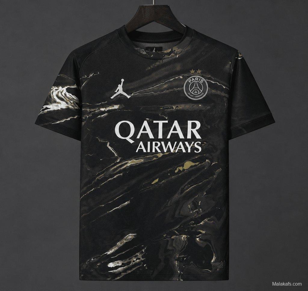 2 Stars 25/26 PSG × Jordan Brand Third Black Jersey With Champions of Europe 2026 Printing