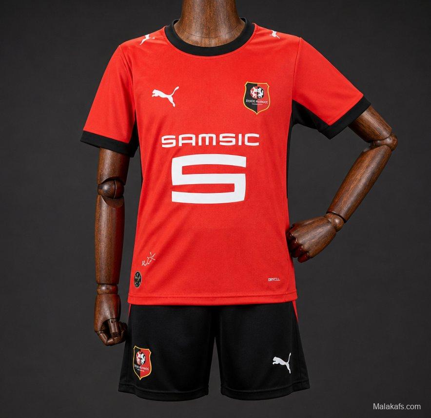 26/27 Kids Stade Rennais Red Jersey