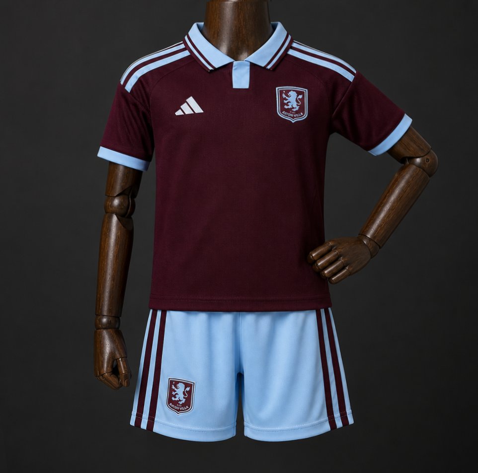 26/27 Kids Aston Villa Home Jersey