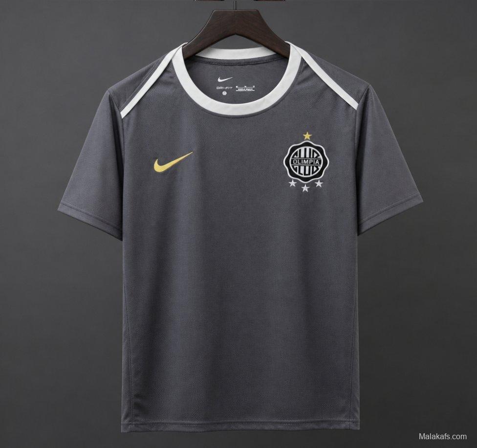 26/27 Olimpia Dark Grey with Clean Minimal Design Training Jersey