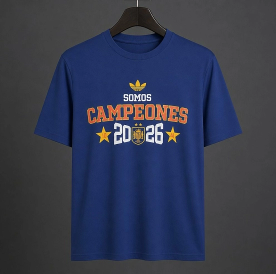 2026 Spain World Cup Champion Blue T-Shirt