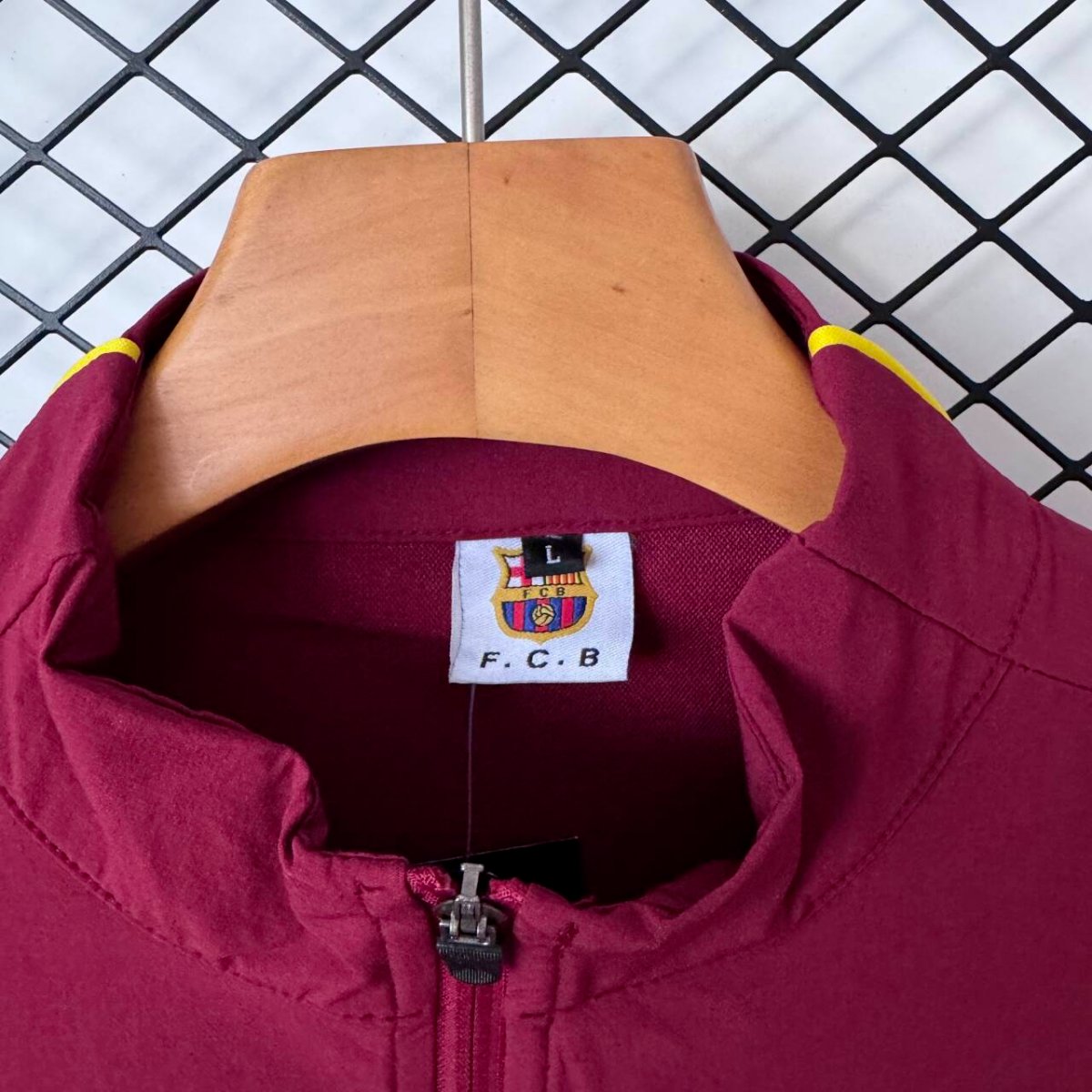 26/27 Barcelona Burgundy & Navy Training Tracksuit