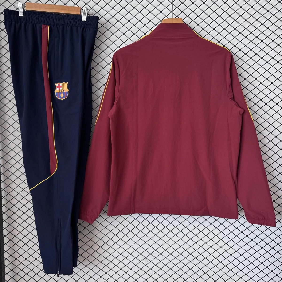 26/27 Barcelona Burgundy & Navy Training Tracksuit