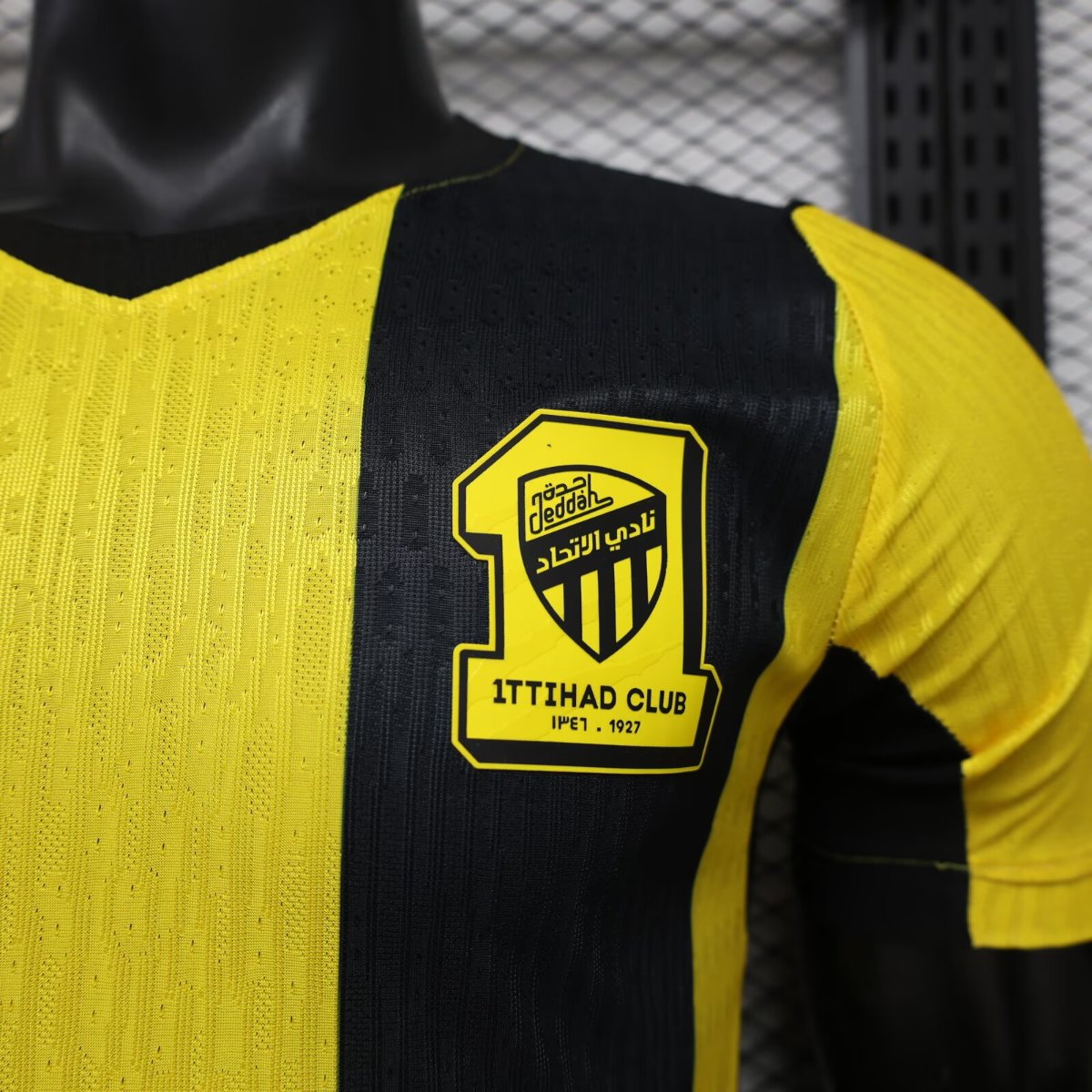 Player Version 26/27 Al-Ittihad Club Yellow & Black Stripes Home Jersey