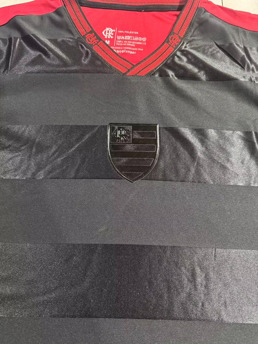 26/27  Flamengo Special Edition Black/Red Horizontal Stripes Jersey