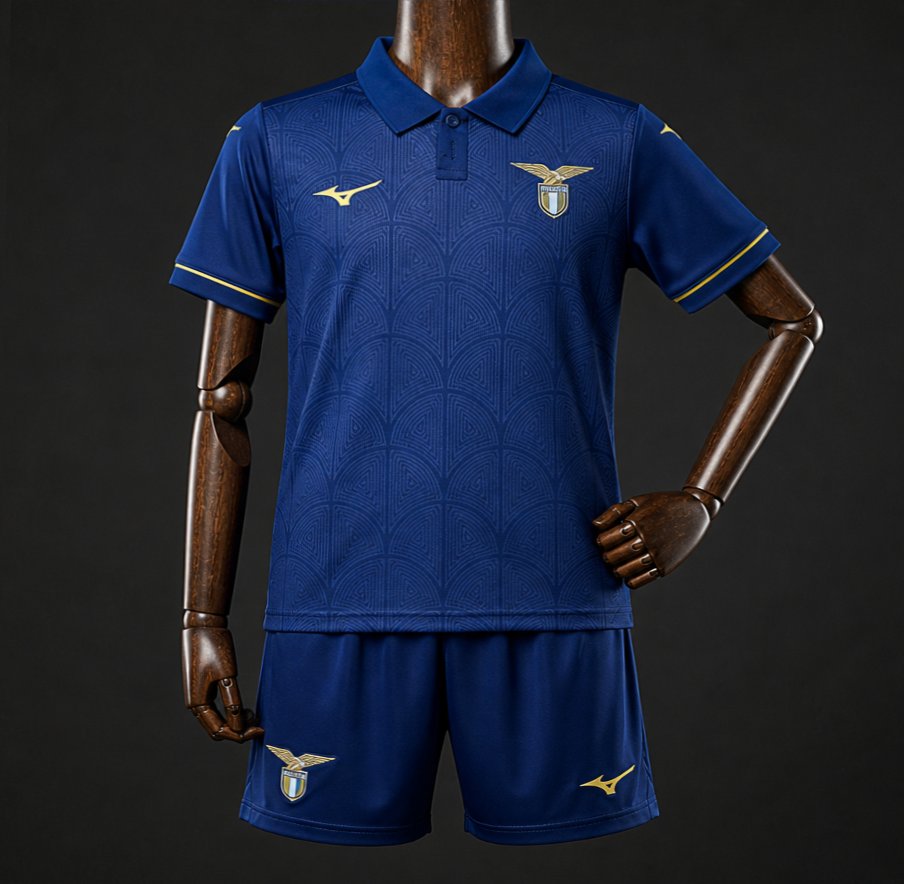 26/27 Kids SS Lazio Third Navy Jersey
