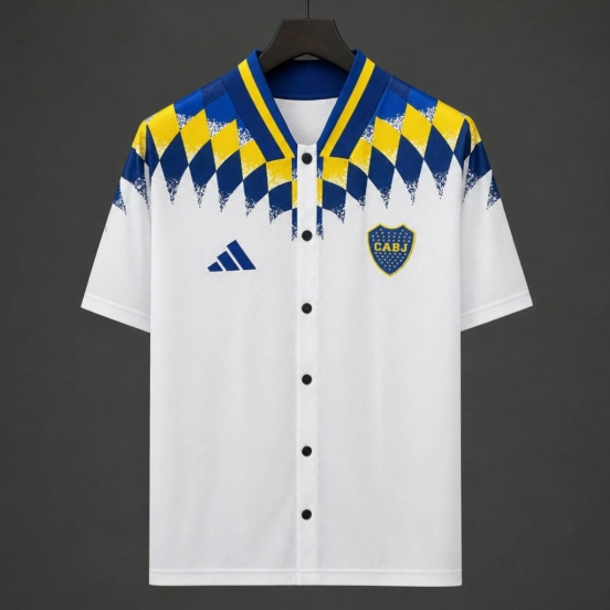 26/27 Boca Juniors MLB Style Baseball White Jersey