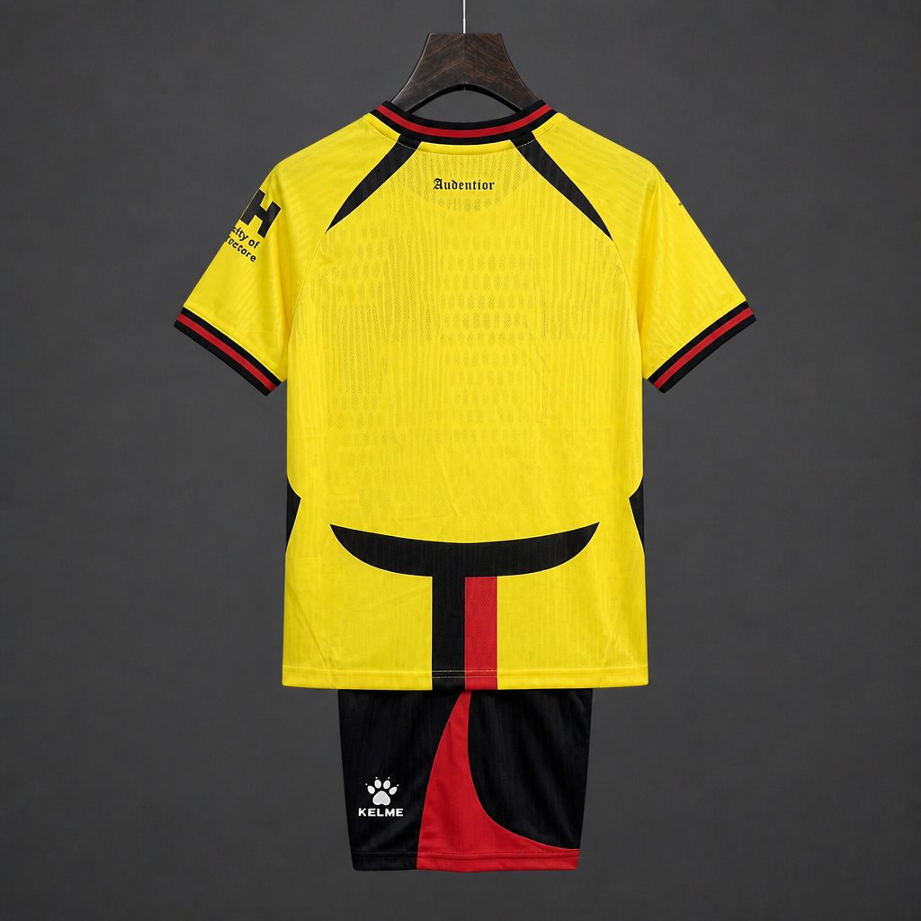 26/27 Kids Watford Home Yellow Jersey Kit