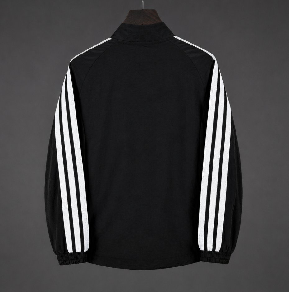 26/27 Juventus Black Full Zipper Windbreaker