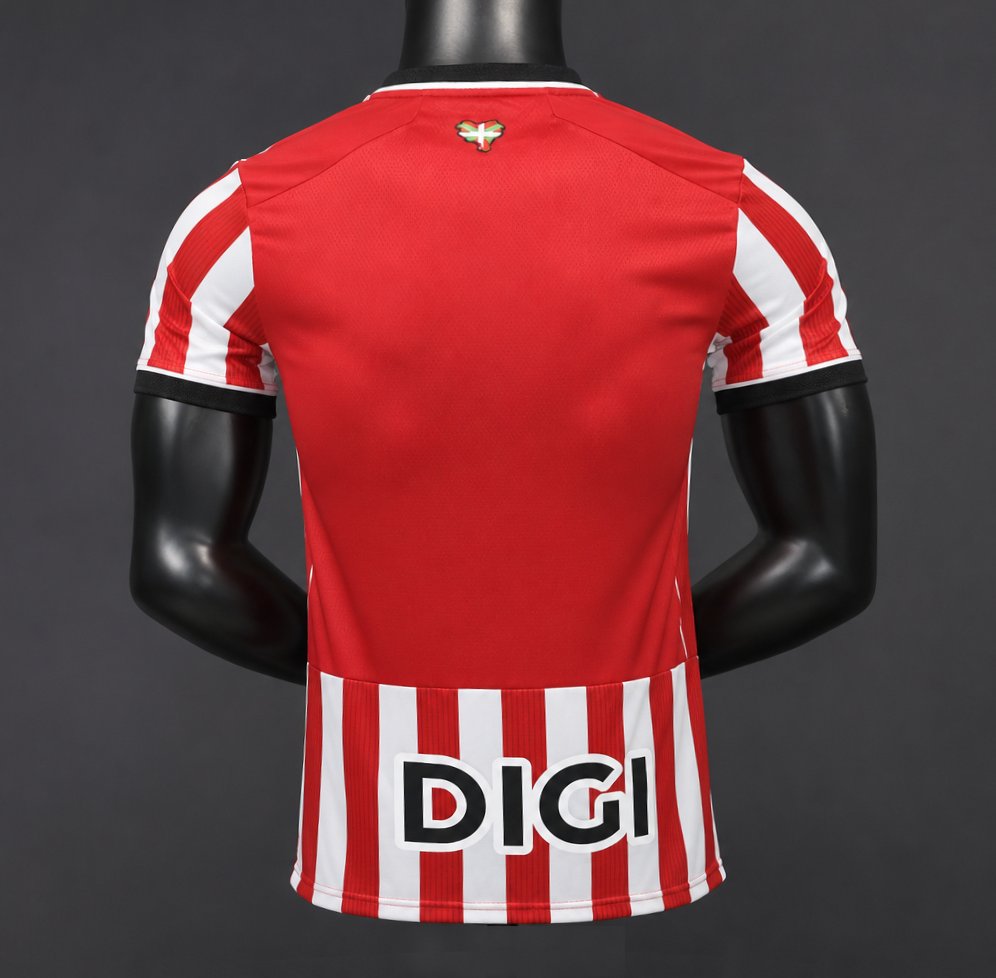 Player Version 26/27 Athletic Bilbao Home Red White Stripes Jersey