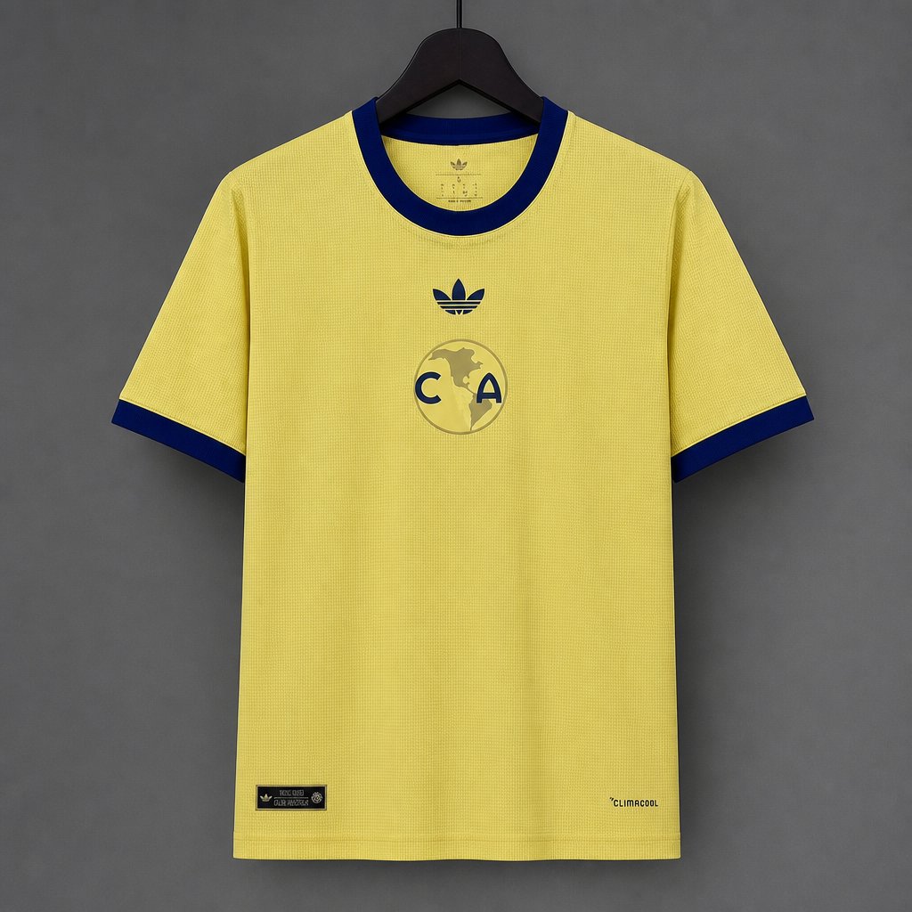 26/27 Club América Yellow with Blue Trim Originals Home Jersey