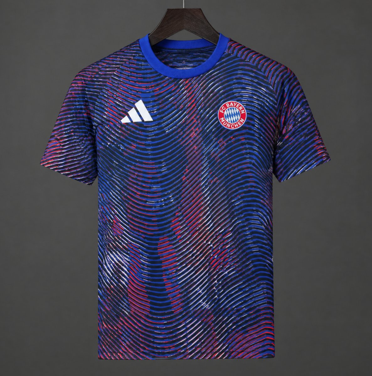 26/27 Bayern Munich Multi-Color Neon Wave Print Pre-Match Training Jersey
