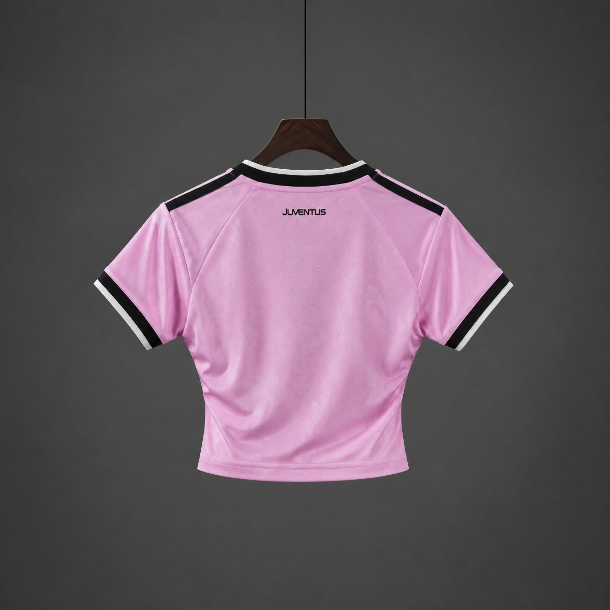 26/27 Juventus Away Pink Women Crop Jersey